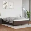 Image de Cadre De Lit Sans Matelas Marron 140x200 Cm Similicuir Vidaxl