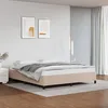Image de Cadre De Lit Sans Matelas Cappuccino 160x200 Cm Similicuir Vidaxl
