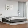 Image de Cadre De Lit Sans Matelas Gris 200x200 Cm Similicuir Vidaxl