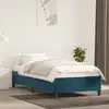 Image de Cadre De Lit Sans Matelas Bleu Foncé 80x200 Cm Velours Vidaxl