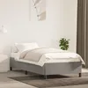 Image de Cadre De Lit Sans Matelas Gris Clair 100x200 Cm Velours Vidaxl
