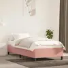 Image de Cadre De Lit Sans Matelas Rose 100x200 Cm Velours Vidaxl