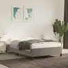 Image de Cadre De Lit Sans Matelas Gris Clair 120x200 Cm Velours Vidaxl