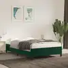 Image de Cadre De Lit Sans Matelas Vert Foncé 120x200 Cm Velours Vidaxl