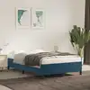 Image de Cadre De Lit Sans Matelas Bleu Foncé 120x200 Cm Velours Vidaxl