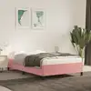 Image de Cadre De Lit Sans Matelas Rose 120x200 Cm Velours Vidaxl