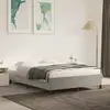 Image de Cadre De Lit Sans Matelas Gris Clair 140x190 Cm Velours Vidaxl