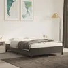 Image de Cadre De Lit Sans Matelas Gris Foncé 140x200 Cm Velours Vidaxl