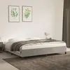 Image de Cadre De Lit Sans Matelas Gris Clair 200x200 Cm Velours Vidaxl