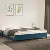 Image de Cadre De Lit Sans Matelas Bleu Foncé 200x200 Cm Velours Vidaxl