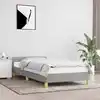 Image de Cadre De Lit Sans Matelas Gris Clair 90x190 Cm Tissu Vidaxl