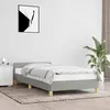Image de vidaXL Cadre de lit sans matelas gris clair 100x200 cm tissu 347391
