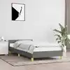 Image de Cadre De Lit Sans Matelas Gris Foncé 100x200 Cm Tissu Vidaxl