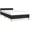 Image de Vidaxl cadre de lit sans matelas noir 100x200 cm tissu