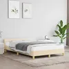Image de vidaXL Cadre de lit sans matelas crème 120x200 cm tissu 347404