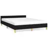 Image de Vidaxl cadre de lit sans matelas noir 140x190 cm tissu