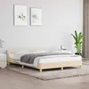 Image de vidaXL Cadre de lit sans matelas crème 140x200 cm tissu 347420