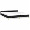 Image de Vidaxl cadre de lit sans matelas noir 160x200 cm tissu