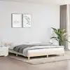 Image de Cadre De Lit Sans Matelas Crème 160x200 Cm Tissu Vidaxl