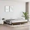 Image de Cadre De Lit Sans Matelas Marron Foncé 180x200 Cm Tissu Vidaxl