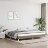 Image de Cadre De Lit Sans Matelas Taupe 200x200 Cm Tissu Vidaxl