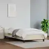 Image de Cadre De Lit Avec Tête De Lit Sans Matelas Crème 90x190 Cm Vidaxl