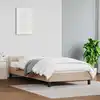 Image de Cadre De Lit Avec Tête De Lit Sans Matelas Cappuccino 90x190 Cm Vidaxl