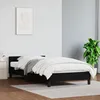 Image de vidaXL Cadre de lit avec tête de lit sans matelas noir 90x200 cm 347477