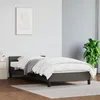 Image de vidaXL Cadre de Lit avec Tête de Lit Sommier à Lattes Lit Rembourré Cadre à Lattes Lit Simple Adulte Chambre Intérieur Gris 347481