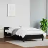 Image de Cadre De Lit Avec Tête De Lit Sans Matelas Noir 100x200 Cm Vidaxl