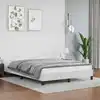 Image de Cadre De Lit Avec Tête De Lit Sans Matelas Blanc 140x200 Cm Vidaxl