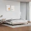 Image de Cadre De Lit Avec Tête De Lit Sans Matelas Cappuccino 160x200cm Vidaxl