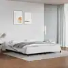 Image de Cadre De Lit Avec Tête De Lit Sans Matelas Blanc 180x200 Cm Vidaxl