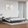 Image de vidaXL Cadre de lit avec tête de lit sans matelas gris 180x200 cm 347517