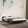 Image de vidaXL Cadre de lit sans matelas noir 140x190 cm velours 347569