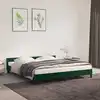 Image de Cadre De Lit Sans Matelas Vert Foncé 160x200 Cm Velours Vidaxl