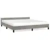 Image de Vidaxl cadre de lit sans matelas gris clair 180x200 cm velours