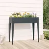 Image de 152262 vidaXL Jardinière Gris 1005x405x90 cm Acier galvanisé