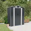 Image de Abri De Jardin Anthracite 192x108x223 Cm Métal Galvanisé Vidaxl