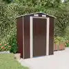 Image de Abri De Jardin Marron Foncé 192x108x223 Cm Métal Galvanisé Vidaxl