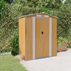 Image de vidaXL Abri de jardin Marron clair 192x108x223 cm Métal galvanisé 319275