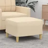 Image de 349265 vidaXL Repose-pied Crème 60x50x41 cm Tissu