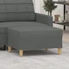 Image de Repose-pied Gris Foncé 70x55x41 Cm Tissu Vidaxl