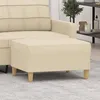 Image de Repose-pied Crème 70x55x41 Cm Tissu Vidaxl