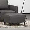 Image de 349290 vidaXL Repose-pied Gris 60x50x41 cm Similicuir