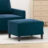 Image de 349302 vidaXL Repose-pied Bleu 60x50x41 cm Velours