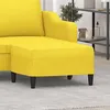 Image de Repose-pied Jaune Clair 70x55x41 Cm Tissu Vidaxl
