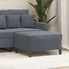 Image de Repose-pied Gris Foncé 70x55x41 Cm Velours Vidaxl