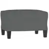 Image de Vidaxl repose-pied gris foncé 60x50x41 cm tissu
