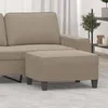 Image de Repose-pied Taupe 70x55x41 Cm Tissu Microfibre Vidaxl